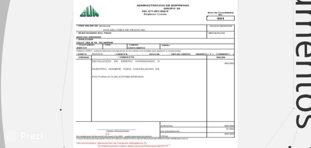 NOTA DE CONTABILIDAD