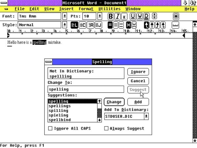 1990 — Word para Windows 1.1 a Windows 3.0