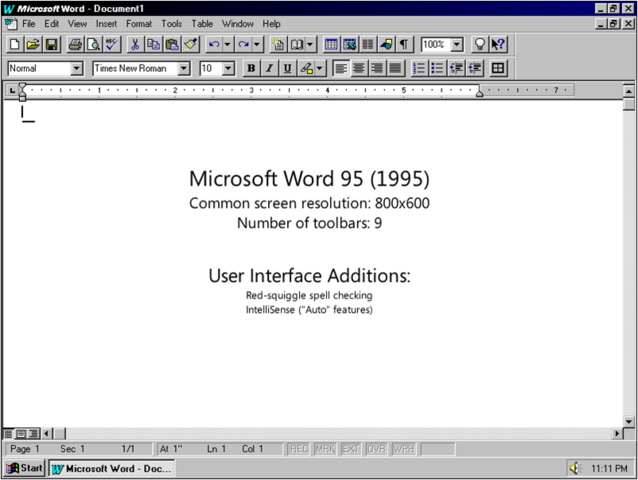1995: Word 95