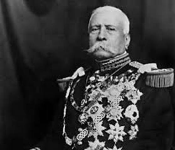 Porfirio Diaz, left the presidency and Madero was in charge of the presidency