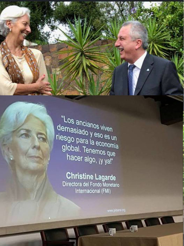 Passalacqua con Lagarde, directora del FMI