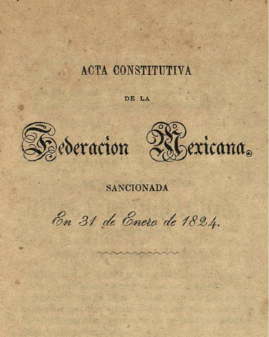 Acta Constitutiva de la Federación