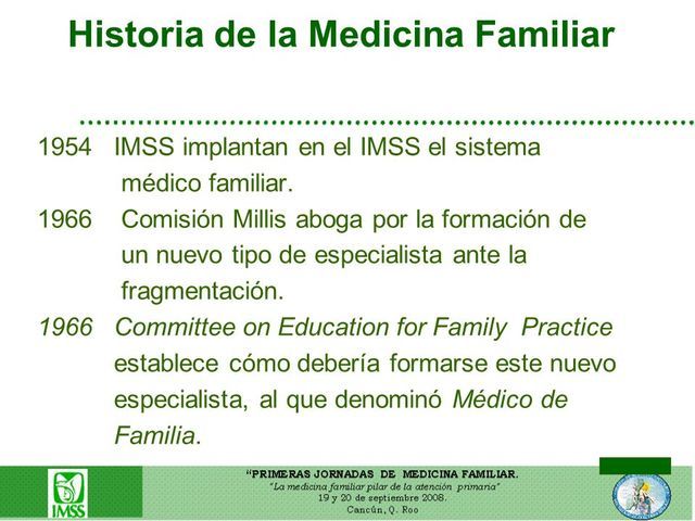 Jan 1, 1966 Denominación Médico de Familia