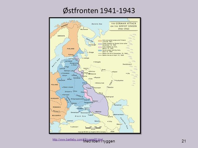 sovjetunionen begynte å få overtaket på østfronten