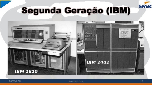 1959/1965 - Computadores de segunda geração