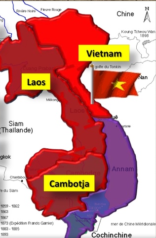 Independencia de Laos y Camboya