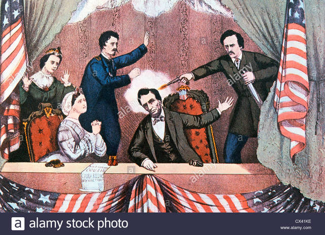Abraham Lincoln assassinated