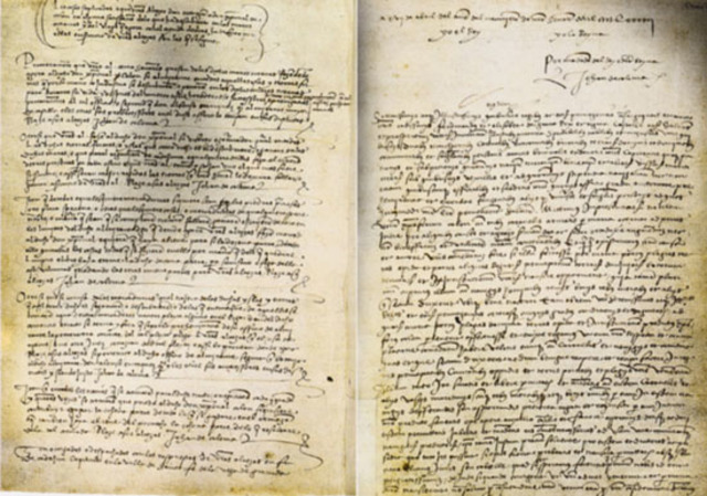 Las negociaciones de Santa Fe y Granada