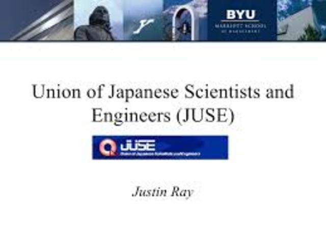 CREACION DE LA  JUSE (UNION DE CIENTIFICOS E INGENIEROS JAPONESES)