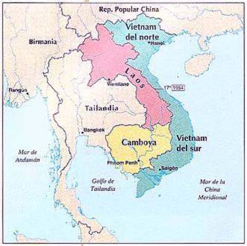 Independència de Laos, Cambotja i Vietnam