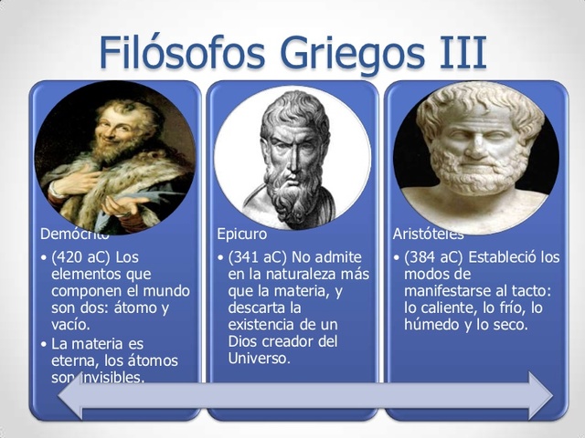Quimica segun la filosofia griega