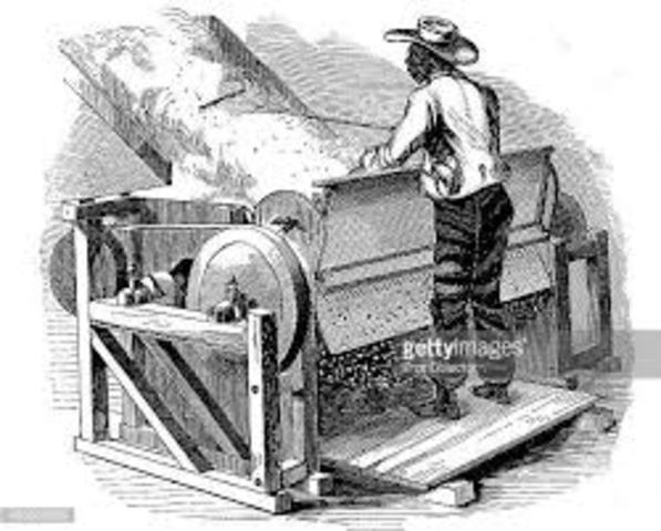Invention of cotton gin