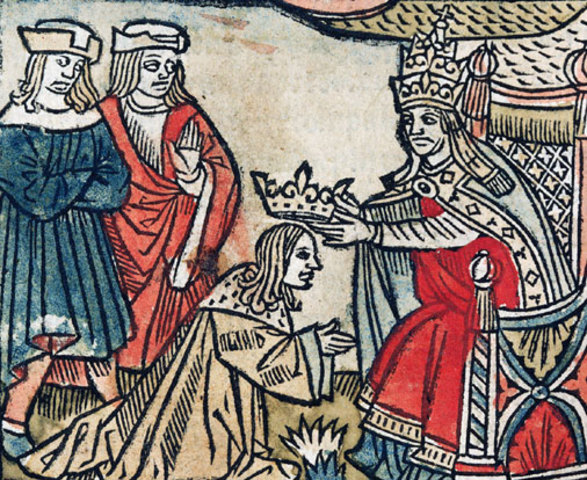 Η στέψη του Πιπίνου ως "Ελέω Θεού βασιλέας" από τον Πάπα