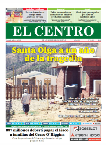 A un año del desastre en Santa Olga: significativos avances en proceso de reconstrucción.