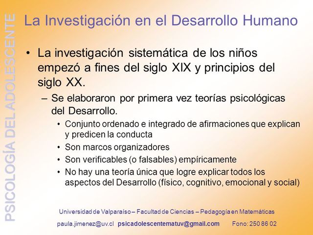 DESARROLLO DEL NIÑO SIGLO XX