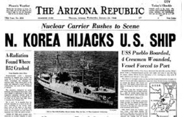 North Korea captures the USS Pueblo
