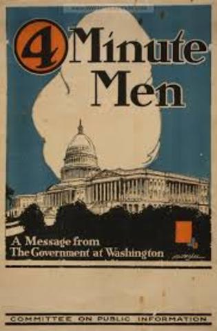 Committee on public information and the "four minute men"