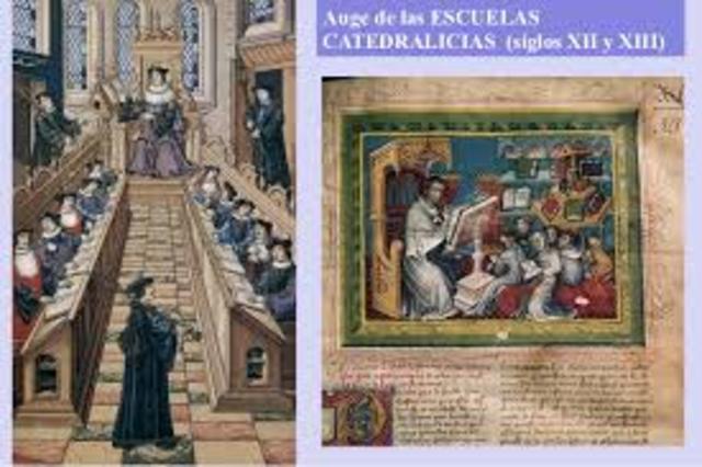 Escuela en el siglo XII