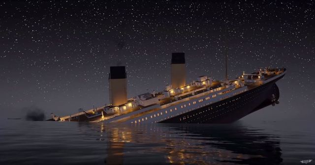 THE TITANIC SINKS