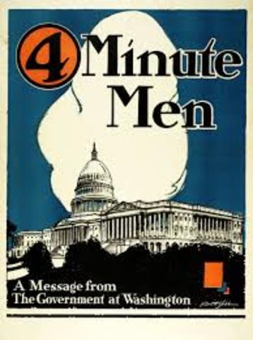 Committee on public information and the "four minute men"
