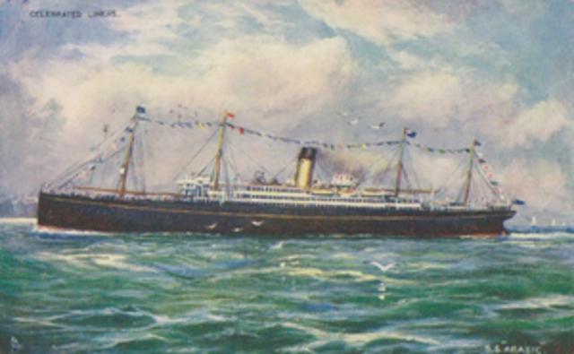 Sinking of British Liner - Arabic