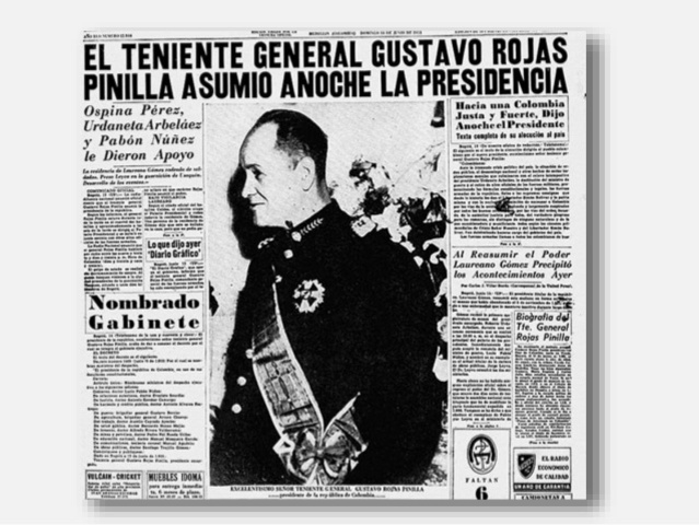 Dictadura Gustavo Rojas Pinilla