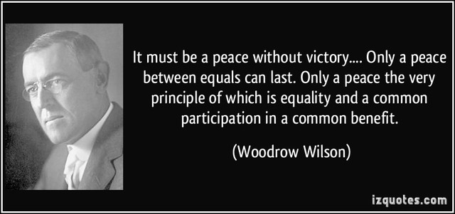 Wilson's "Peace Without Victory" Speech
