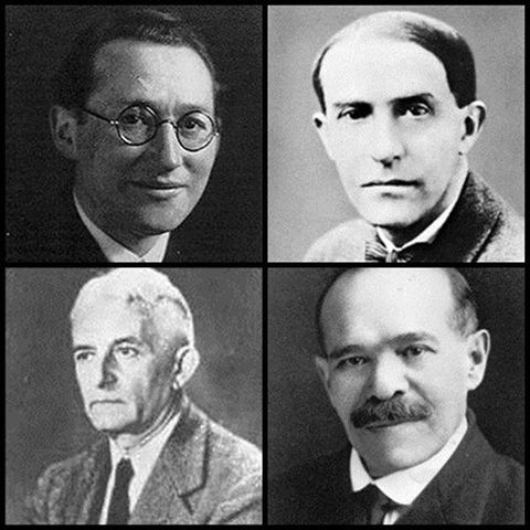 Max Wertheimer, Wolfgang Kohler, Kurt Koffka y Kurt Lewin, responsables de la teoría de la Gestal