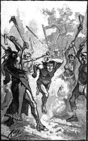 Mary and the prisoners run gauntlet