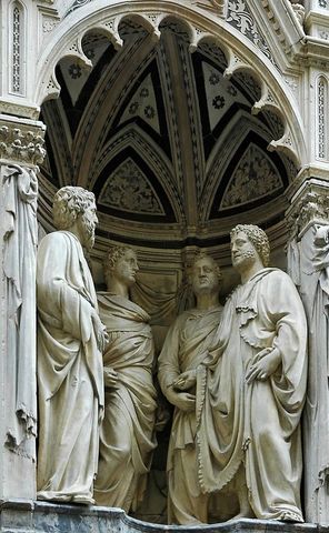 Four Crowned Saints by Nanni di Banco