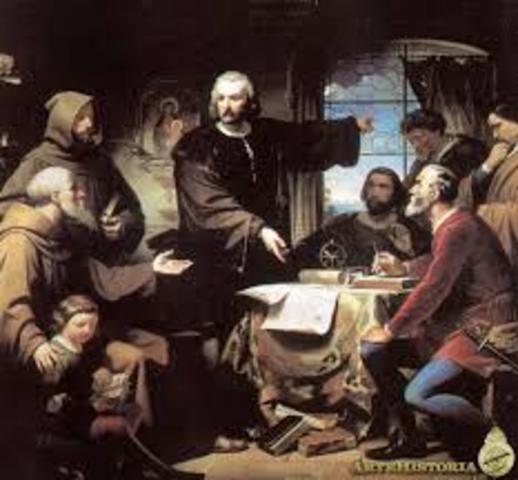 Colón llega a España