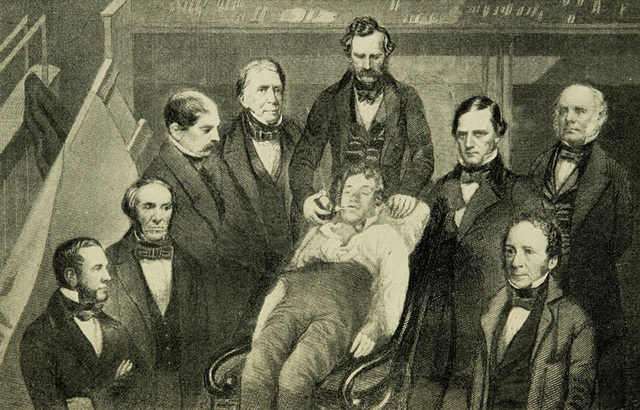 Primera operación con anestesia