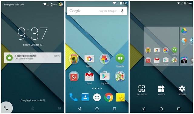 Android Lollipop (version 5.1)