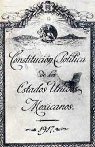 	La Constitución Política de los Estados Unidos Mexicanos de 1917