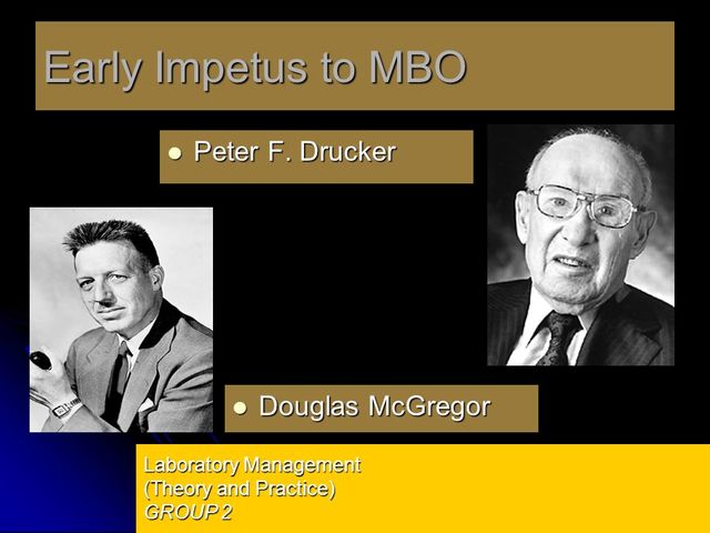 Mcgregor y Drucker