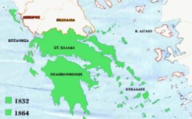 Τα Επτάνησα παραχωρούνται στην Ελλάδα.