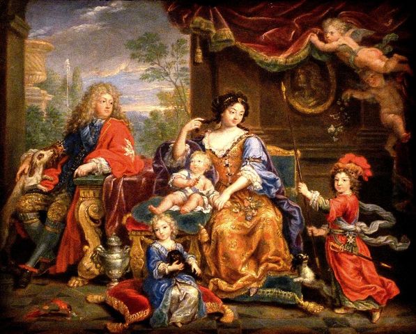 Le grand dauphin en famille par Pierre Mignard