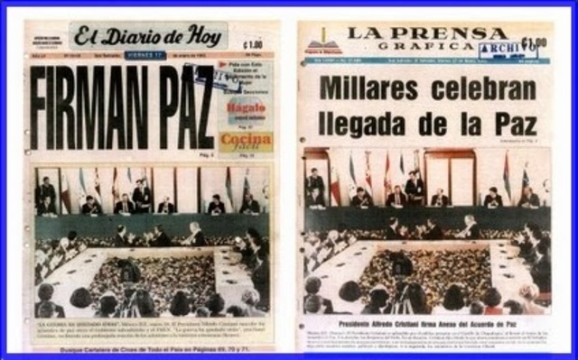 Firma de los Acuerdos de Paz.