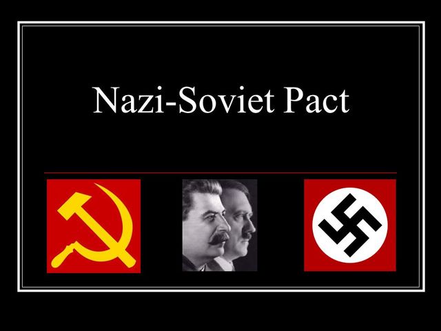Nazi's and Soviets Sign Pact