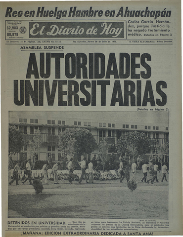 Muerte de Estudiantes de la UES