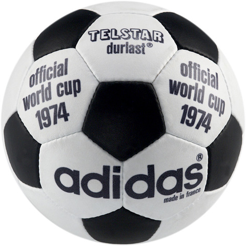 The ball that was used in the 1974 world cups in Germany