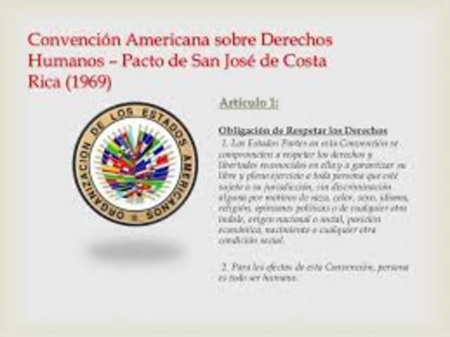 CONVENCIÓN AMERICANA SOBRE DERECHOS HUMANOS.“PACTO DE SAN JOSÉ”