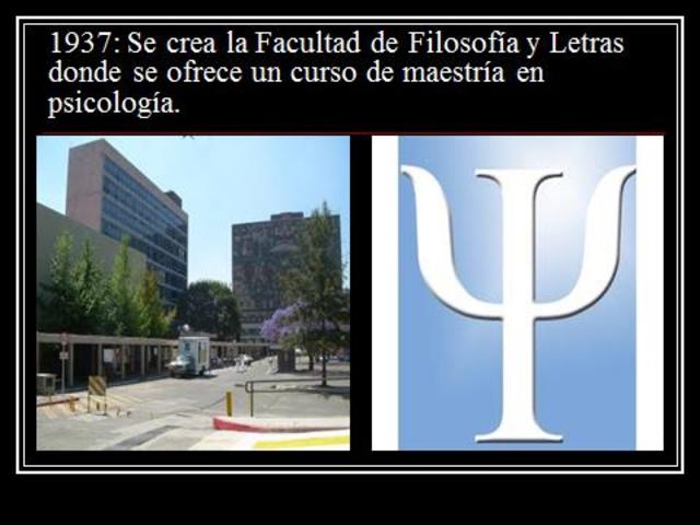 En la Facultad de filosofía y Letra