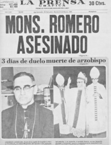 Matanza de Monseñor Oscar Arnulfo Romero