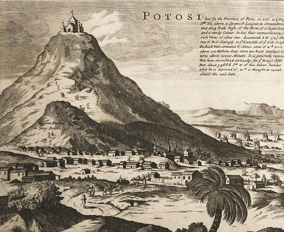 Se descubren las minas de Potosí