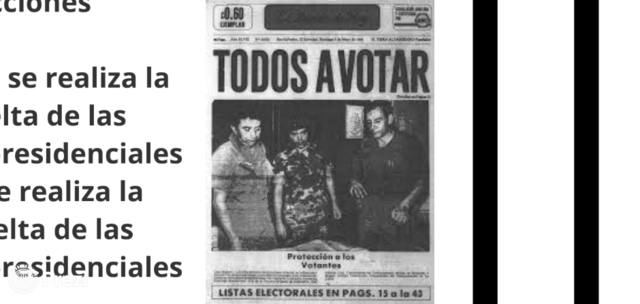 Primeras elecciones presidenciales