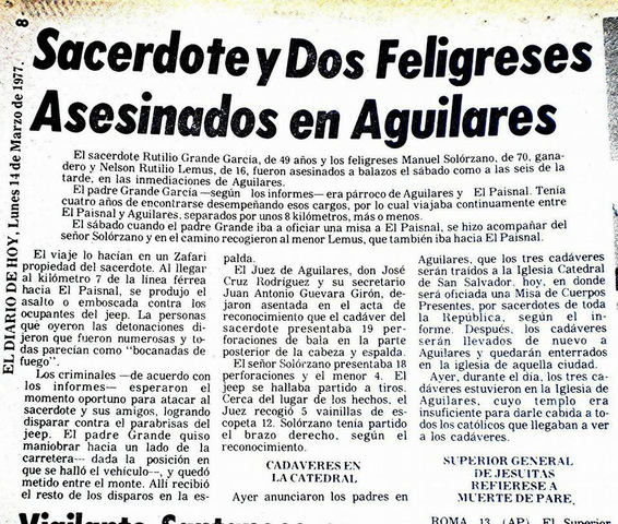 Asesinato de Padre Rutilio Grande