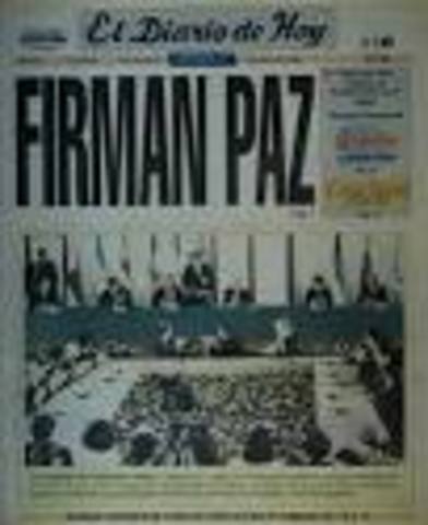 Firma de Los Acuerdos de Paz