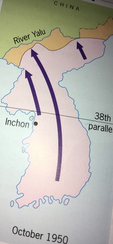 The US forces reaches the Chinese border