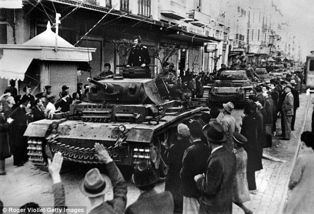 The Nazi invasion of Greece and Yugoslavia.